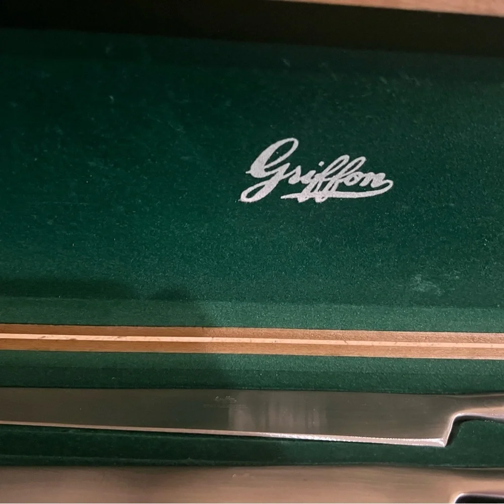 Griffon 3 Piece Vintage Made in Japan Stainless Steel Carving Set Never Used